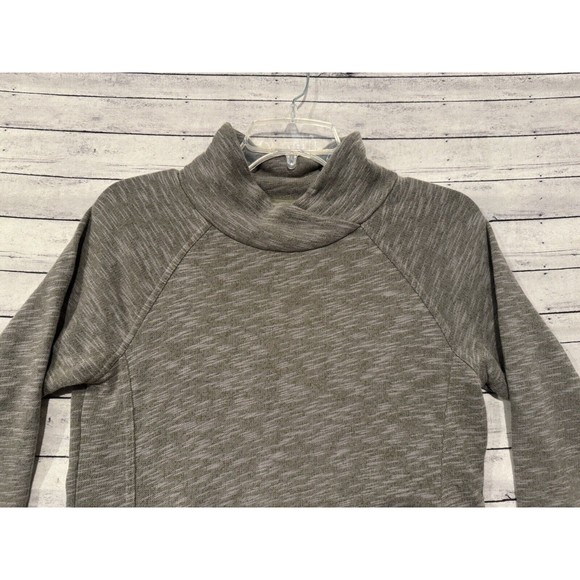 prAna Womens Calexa Tunic Sweater Sz XS Heather Green Pullover Active Pockets - Picture 4 of 15
